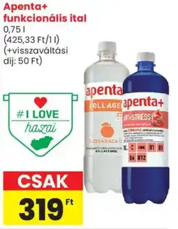 Spar Market Apenta+ funkcionális ital ajánlat