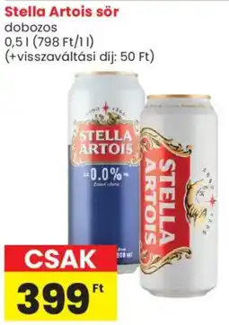 Spar Market Stella Artois sör ajánlat