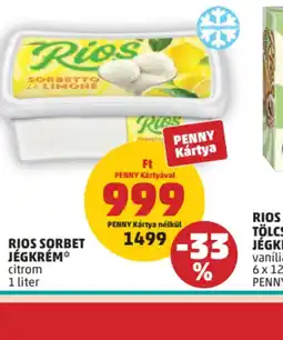PENNY Rios Sorbet jégkrém ajánlat