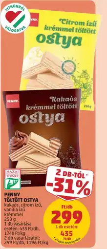PENNY PENNY TÖLTÖTT OSTYA ajánlat