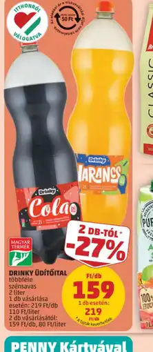 PENNY DRINKY ÜD 2 db vásárlásától:TŐITAL ajánlat
