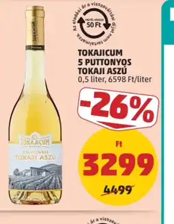 PENNY TOKAJICUM 5 PUTTONYOS TOKAJI ASZÚ ajánlat
