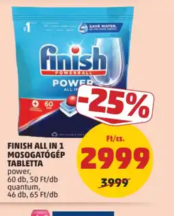 PENNY FINISH ALL IN 1 MOSOGATGÉP TABLETTA ajánlat