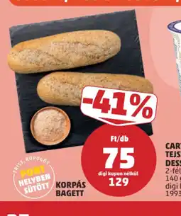 PENNY KORPÁS BAGETT ajánlat
