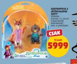 PENNY ZOOTROPOLIS JÁTÉKFIGURÁK SZETT ajánlat