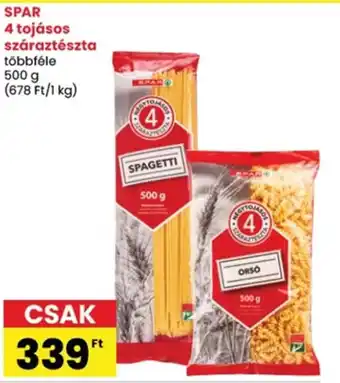SPAR 4 tojásos száraztészta