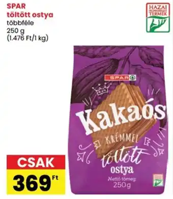 SPAR töltött ostya