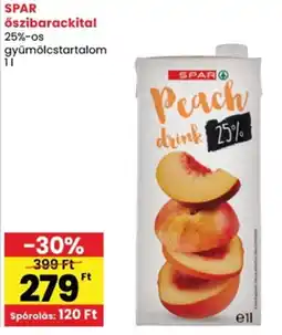 Spar SPAR őszibarackital ajánlat