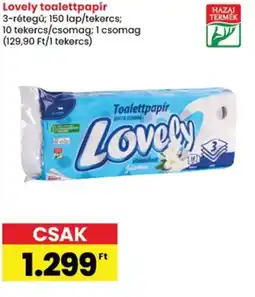 Spar Lovely toalettpapír ajánlat