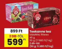 Spar Teekanne tea ajánlat