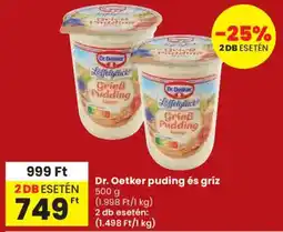Spar Dr. Oetker puding és gríz ajánlat