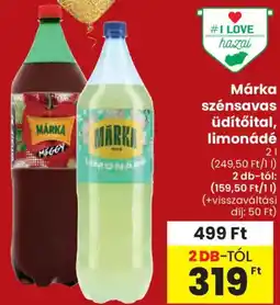Spar Márka szénsavas üdítőital, limonádé ajánlat