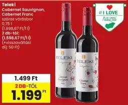 Spar Teleki Cabernet Sauvignon, Cabernet Franc ajánlat