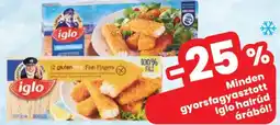 Spar Gyorsfagyasztott Iglo halrúd ajánlat