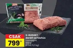 Spar S-BUDGET darált sertéshús ajánlat