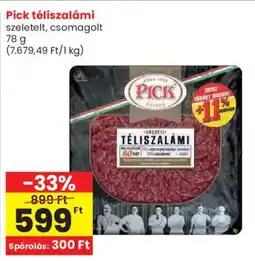 Spar Pick téliszalámi ajánlat