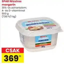 Spar SPAR félzsíros margarin ajánlat