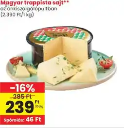 Spar Magyar trappista sajt ajánlat