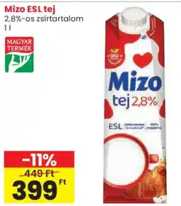 Spar Mizo ESL tej 2,8%-os ajánlat