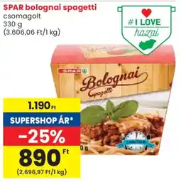 Spar SPAR bolognai spagetti ajánlat