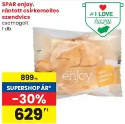 Spar SPAR enjoy rántott csirkemelles szendvics ajánlat
