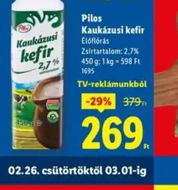 Lidl Pilos Kaukázusi kefir ajánlat