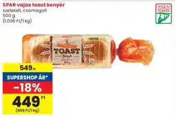 Spar SPAR vajas toast kenyér ajánlat