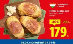Lidl Sonkás-goudás buci ajánlat