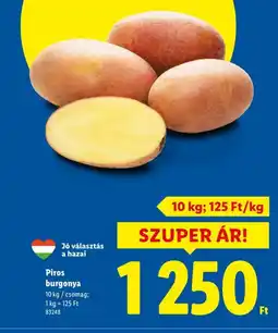 Lidl Piros burgonya ajánlat