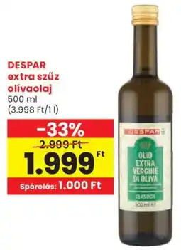 Spar DESPAR extra szűz olívaolaj ajánlat