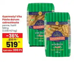 Spar Gyermelyi Vita Pasta durum száraztészta ajánlat