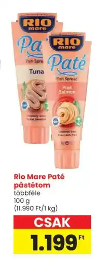 Spar Rio Mare Paté pástétom ajánlat