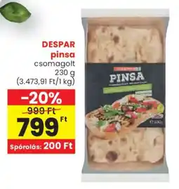 Spar DESPAR pinsa ajánlat