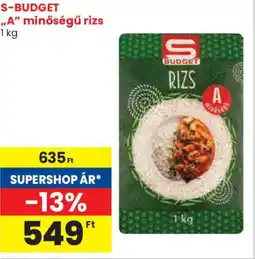 Spar S-BUDGET „A” minőségű rizs ajánlat