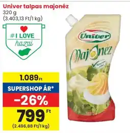 Spar Univer talpas majonéz ajánlat
