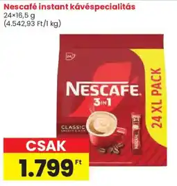 Spar Nescafé instant kávéspecialitás ajánlat