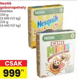 Spar Nestlé gabonapehely ajánlat