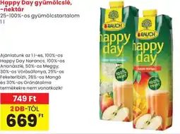 Spar Happy Day gyümölcslé, -nektár ajánlat