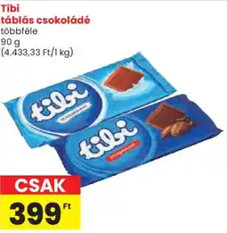 Spar Tibi táblás csokoládé ajánlat