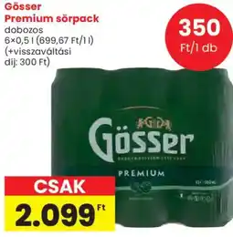 Spar Gösser Premium sörpack ajánlat