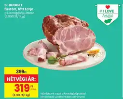 Spar S-BUDGET füstölt, főtt tarja ajánlat