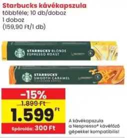 Interspar Starbucks kávékapszula ajánlat