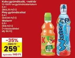 Interspar Kubu gyümölcslé, -nektár ajánlat