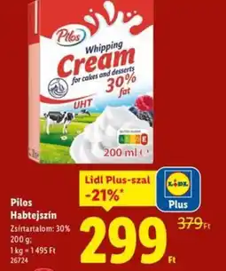 Lidl Pilos Habtejszín ajánlat