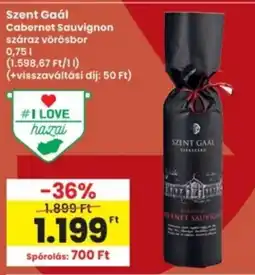 Interspar Szent Gaál Cabernet Sauvignon ajánlat