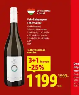 Lidl Feind Magaspart Fehér Cuvée ajánlat