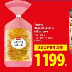 Lidl Sondey Kkuszkos keksz ajánlat