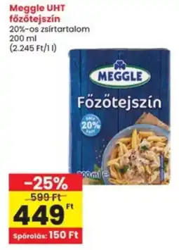 Interspar Meggle UHT főzőtejszín ajánlat
