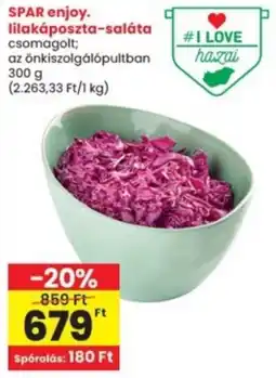 Interspar SPAR enjoy. lilakáposzta-saláta ajánlat