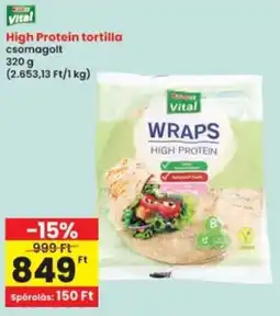 Interspar High Protein tortilla ajánlat
